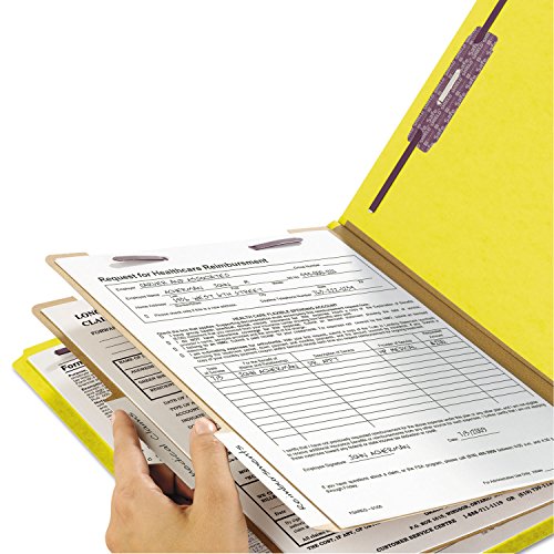 SMEAD 19034 PRESSBOARD CLASSIFICATION FOLDERS LEGAL YELLOW 10/BOX - Brand New