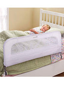 SUMMER INFANT SINGLE FOLD SAFETY BEDRAIL, FITS TWIN FULL QUEEN BEDS - WHITE - Like New