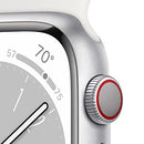 Apple Watch Series 8 GPS Cell 45mm Alu Case White Band MP4W3LL/A - Like New
