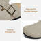 Xiakolaka Women's Suede Clogs Adjustable Buckle Slip on Footbed Clog Beige 7 - Like New