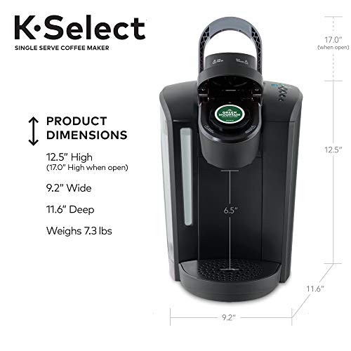 Keurig K-Select Single-Serve K-Cup Pod Coffee Maker K80 - Matte Black - Like New