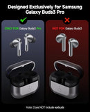 PHELINTA WIRELESS CHARGING CASE FOR SAMSUNG GALAXY BUDS 3 PRO - GRAY/BLACK - Like New