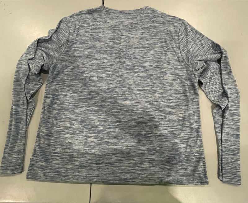 ECO GREEN APPAREL SUPERSOFT LONG SLEEVE SHIRT - SIZE: WOMEN L - BLUE HORIZON - Brand New