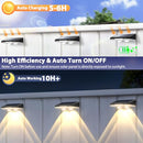 BRIGHTEVER SOLAR FENCE LIGHTS OUTDOOR 12-PACK LED SOLAR POWERED DECK - WHITE - Like New
