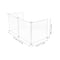 HOMSFOU SNEEZE GUARD FOR DESK DIVIDER SCREEN PORTABLE CSKIP09208L14LB456PUDT - Like New