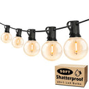 BRIGHTEVER 50FT OUTDOOR STRING LIGHTS WATERPROOF GYPC-O25LAU - - Scratch & Dent