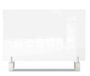 GHENT CLEAR PARTITION EXTENDER WITH ATTACHED CLAMP 29 X 3.88 X 30 THERMOPLASTIC - Brand New