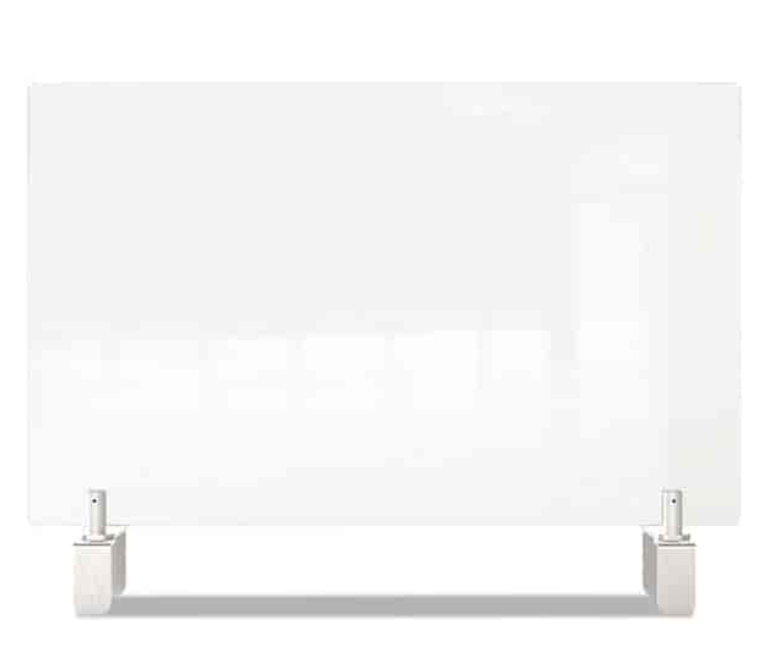 GHENT CLEAR PARTITION EXTENDER WITH ATTACHED CLAMP 29 X 3.88 X 30 THERMOPLASTIC - Brand New
