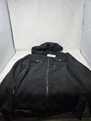 ANGELA BEBE MEN'S HOODED SWEATSUIT LONG SLEEVE FULL-ZIP - SIZE: MEN 2XL - BLACK - Brand New