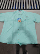 COLUMBIA PFG QUICK DRY SHIRT SIZE: MEN XL - TURQUOISE - Brand New