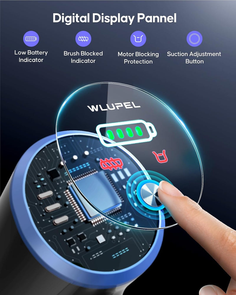 WLUPEL HERO 9E Cordless Stick Vacuum Cleaner,30KPA 400W, up to 45 Mins - Blue - Like New