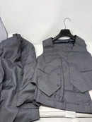 HAPPYPLANET 6 PIECE BOYS WEDDING SUITS - SIZE: YOUTH 14 - DARK GRAY - Like New