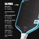 SELKIRK SPORT SLK ERA POWER PICKLEBALL PADDLES | CARBON FIBER - BLACK/WHITE - Like New