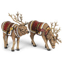 B08CF2V7FJ Christmas Majestic Reindeers Polyresin Antlers Blanket 133562 - New - Brand New