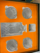 LANFULA 750ML BOTTLE,4 CRYSTAL WHISKY GLASSES 300ML, 5 PIECES - TRANSPARENT - Like New