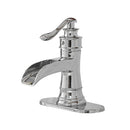 BWE Bathroom Faucet Chrome Waterfall Sink Bath Faucets L6556-7 - Chrome - Like New