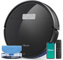 Tikom G8000 Pro Robot Vacuum and Mop Combo 4500Pa Suction 150Mins Max - Black - Like New