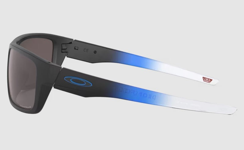 OAKLEY DROP POINT - OO9367 - Prizm Black Polarized Lenses/Ignite Blue Fade Frame - Like New