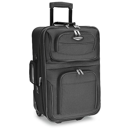 TRAVEL SELECT AMSTERDAM SOFTSIDE EXPANDABLE ROLLING LUGGAGE 21-INCH - GRAY - Like New