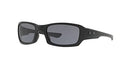 OAKLEY MEN'S OO9238 FIVES SQUARED RECTANGULAR SUNGLASSES SI Matte Black/Gray - Like New