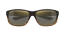 MAUI JIM KAIWI CHANNEL MEN'S POLARIZED SUNGLASSES BROWN STRIPE - BLACK/BROWN - Like New