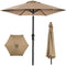 Best Choice Products 10ft Outdoor Steel Polyester Patio Umbrella - Tan - Like New