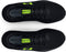 3024878 Under Armour Men's Charged Pursuit 3 Running Shoe Black/Lime Surge 7.5 - Like New