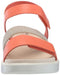273713-02250-CN-11/11.5 ECCO WOMEN'S FLOWT 2 BAND SANDAL CORAL NUBUCK - Like New