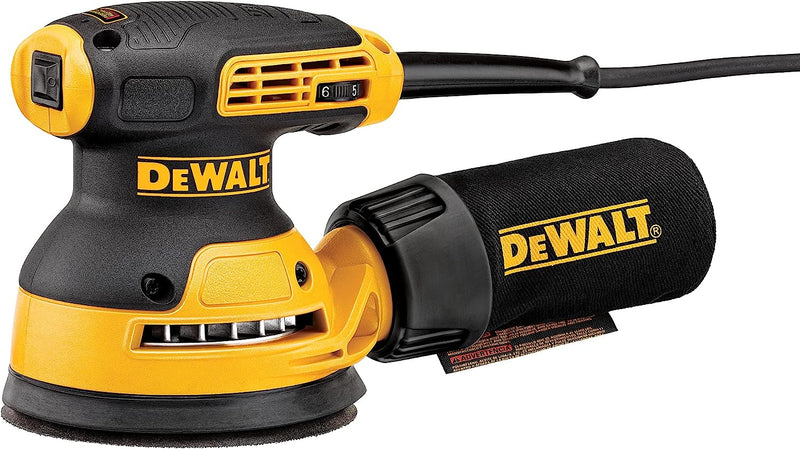 DEWALT Random Orbit Sander, Variable Speed, 5-Inch (DWE6423) -BLACK/YELLOW - Like New