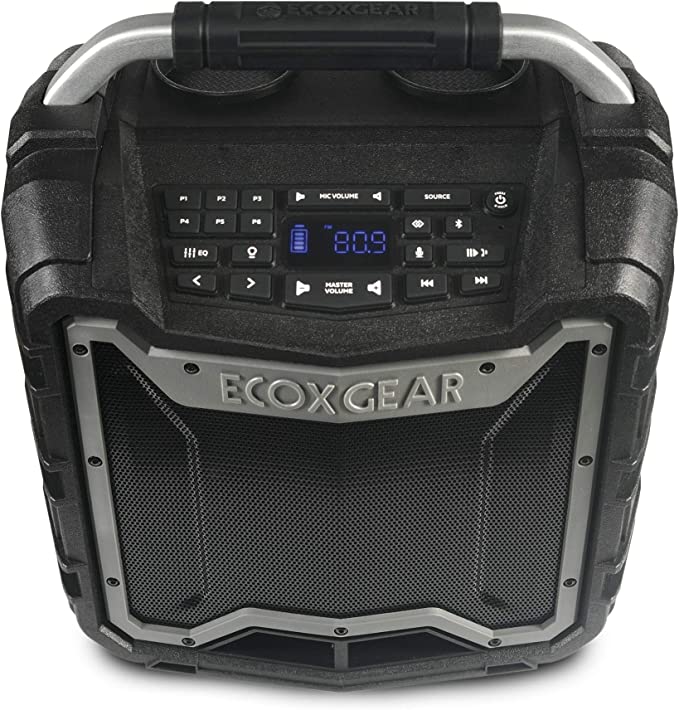ECOXGEAR EcoTrek 100 Watt Stereo Smart Speaker Bluetooth GDI-EXTRK210 - Gray Like New
