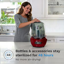 Baby Brezza Baby Bottle Sterilizer and Dryer Machine Electric Steam - Red - Like New