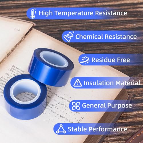 TSSART P18 Heat Tape Blue Heat Press Vinyl Sublimation 4Pack 0.8"x54FT - Brand New