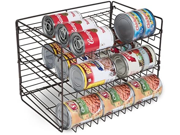 SMART DESIGN 3-TIER CAN ORGANIZER - BRONZE - Like New