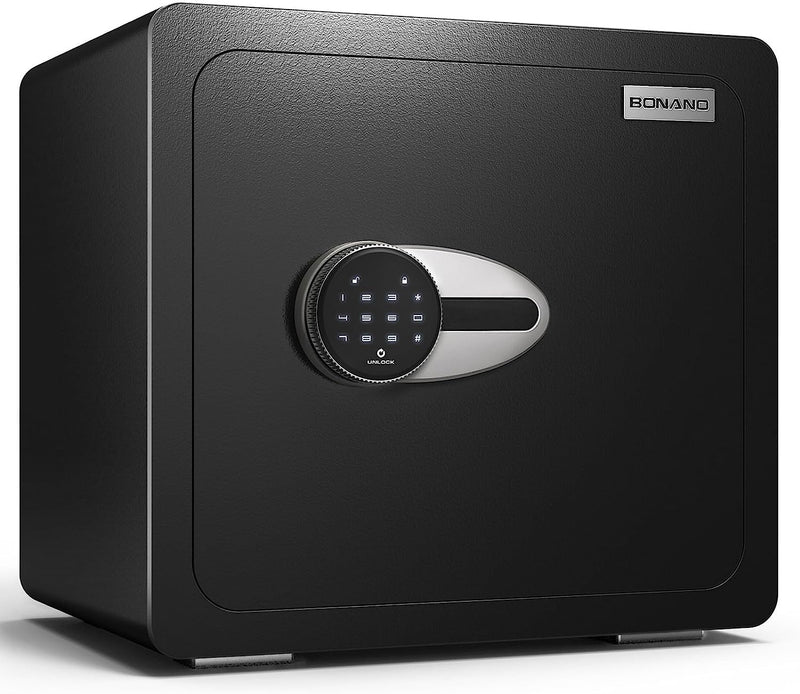 BONANO 1.6 CUB FIREPROOF SAFE WITH MUTE FUNCTION DIGITAL TOUCH SCREEN Keypad - Like New