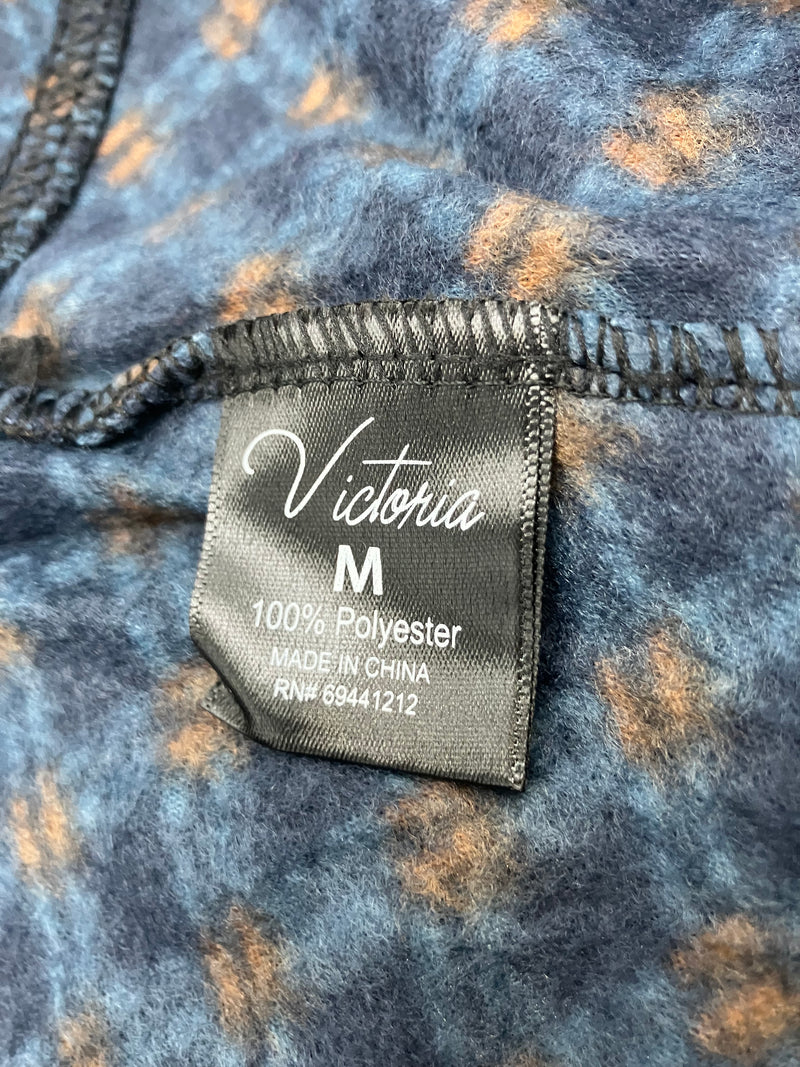 THEAMA TEK COLLECTION MEN'S SOFT FLEECE PAJAMA PANT - SIZE: M - BROWN/BLUE - Brand New