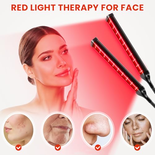 VICONOR RED LIGHT THERAPY LAMP 4 HEAD INFRARED LIGHT THERAPY - BLACK - Like New