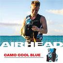 15002-10 AIRHEAD CAMO COOL MENS KWIK-DRY NEOLITE VEST ADULT LARGE BLACK BLUE - Brand New