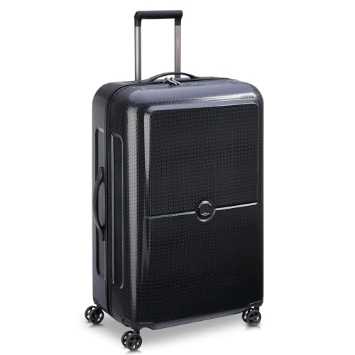 DELSY PARIS TURENNE HARDSIDE LUGGAGE SPINNER WHEELS 2-PIECE SET 19/27 - BLACK - Brand New