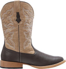 09-020-1900-0013 ROPER CLASSIC SQUARE TOE MID CALF COWBOY BOOTS Brown Size 10 - Brand New