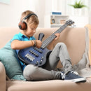 GLARRY INSTRUMENT MINI ELECTRIC BASS GUITAR 36IN GW101 - BLUE - Like New