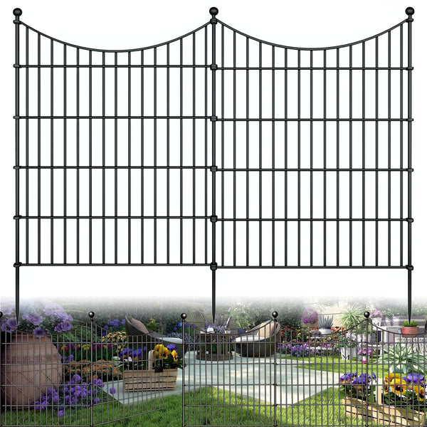10 Panels Garden Fence Dog Fence Outdoor for Yard, 32in H x - Scratch & Dent