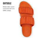 B09P8CSQ26 Sorel Women's Roaming Two Strap Slide Sandals - Desert Sun, Chalk -12 - Brand New