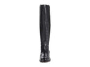 Franco Sarto Womens Meyer Knee High Flat Boots - Black Leather - Size 8 W - Brand New