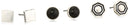 THE SAK LAYERED STUD SET EARRINGS - BLACK/SILVER - Brand New