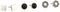 THE SAK LAYERED STUD SET EARRINGS - BLACK/SILVER - Brand New