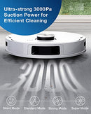 DEEBOT ECOVACS DEEBOT T9+ ROBOT VACUUM AND MOP COMBO, 3000PA SUCTION, WHITE - Like New