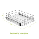 CUISINART 14" SLIDING CABINET ORGANIZER, CHROME FINISH - ‎CHROME FINISH - Like New