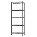 HOME BI 5-Tier Wire Shelving Unit 5 Layers Tall Storage B08QZBQSWW - Black - Like New