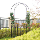 Better Garden Steel Garden Arch 7'6" High x 3'9" Wide Garden Arbor - Black - Brand New