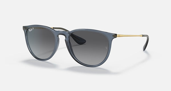 RAY-BAN RB4171 ERIKA SIZE 54/18MM - POLISHED TRANSPARENT BLUE/ GRAY - Like New